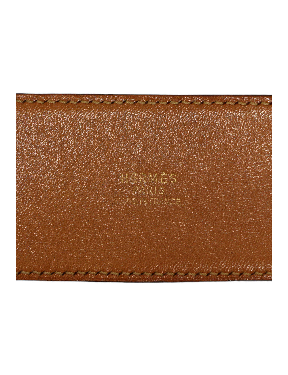 HERMES collier de chien red Box leather belt size 70FR