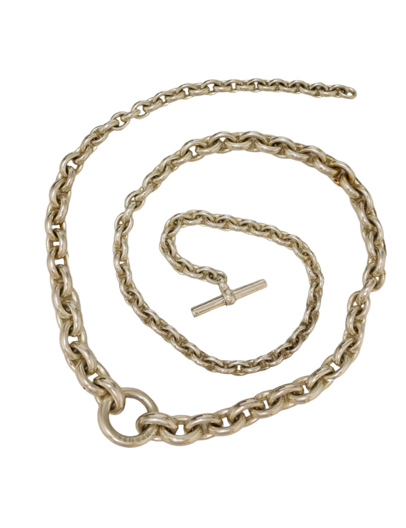 Collier HERMÈS Crescendo argent massif