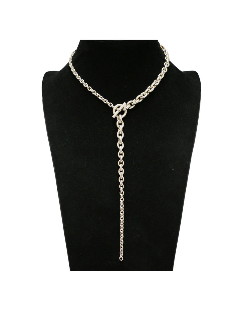 Collier HERMÈS Crescendo argent massif