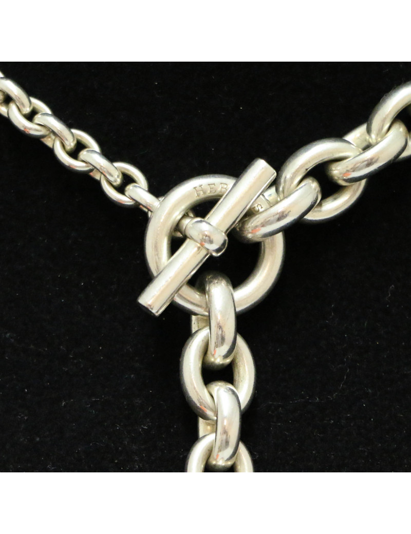 Collier HERMÈS Crescendo argent massif