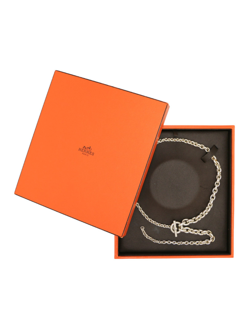 Collier HERMÈS Crescendo argent massif
