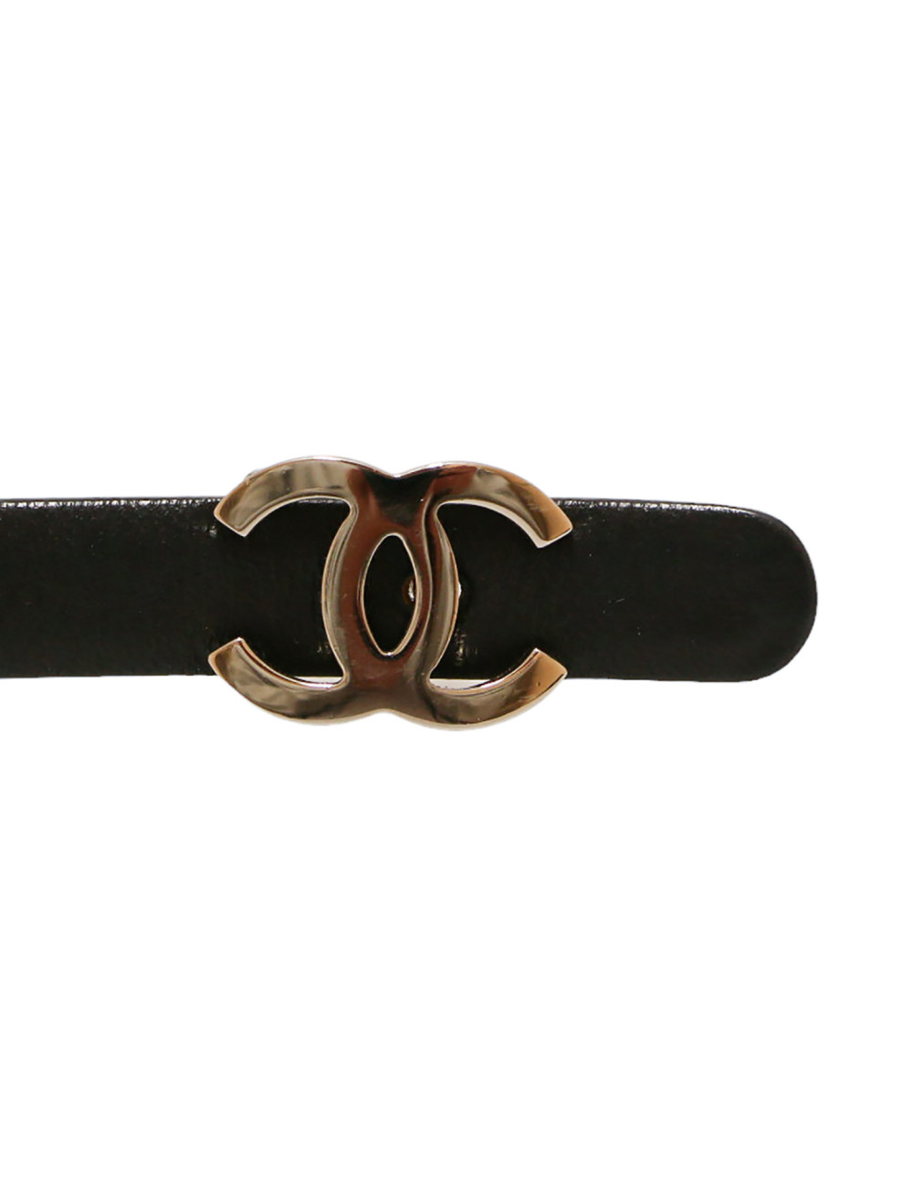 Ceinture CHANEL fine noire