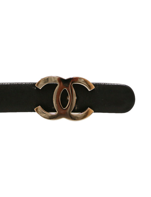 Ceinture CHANEL fine noire