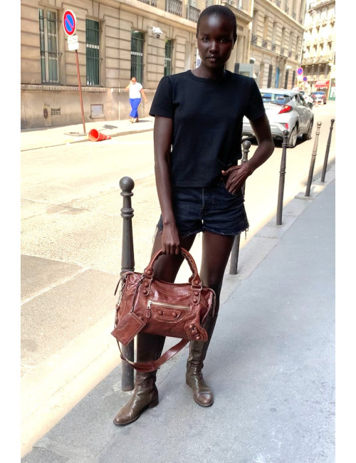 BALENCIAGA City bag marron