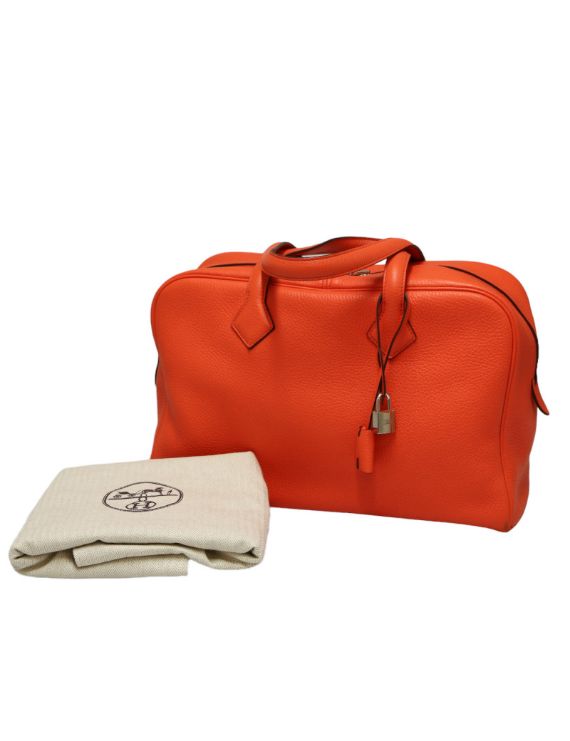 Sac HERMES Victoria fourre tout taurillon clémence