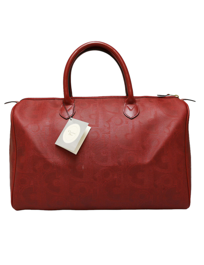 Polochon T 45 DIOR Toile emboissée rouge
