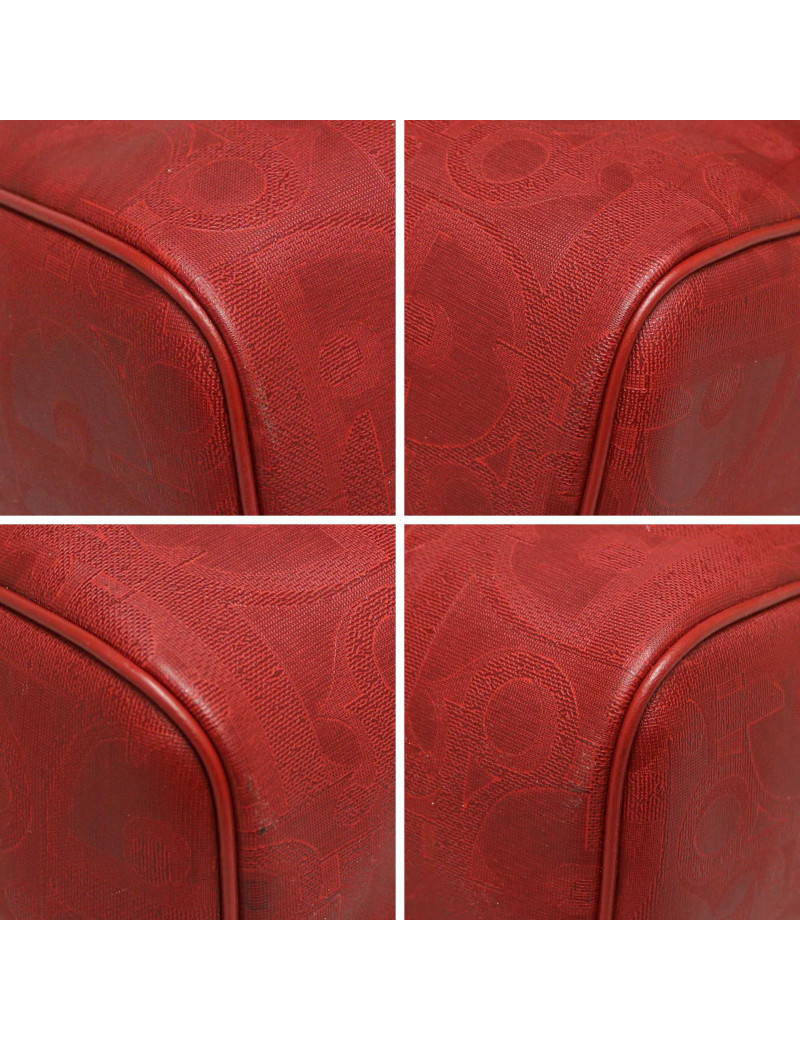 Polochon T 45 DIOR Toile emboissée rouge