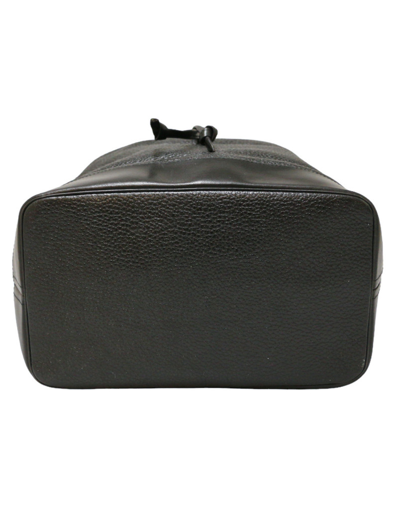 Sac seau CHRISTIAN DIOR cuir grainé noir