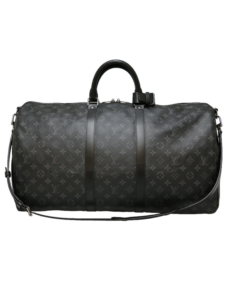 Keepall 65 LOUIS VUITTON toile Moniogram gris