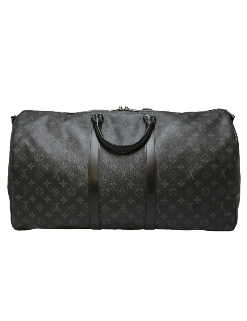 Keepall 65 LOUIS VUITTON toile Moniogram gris