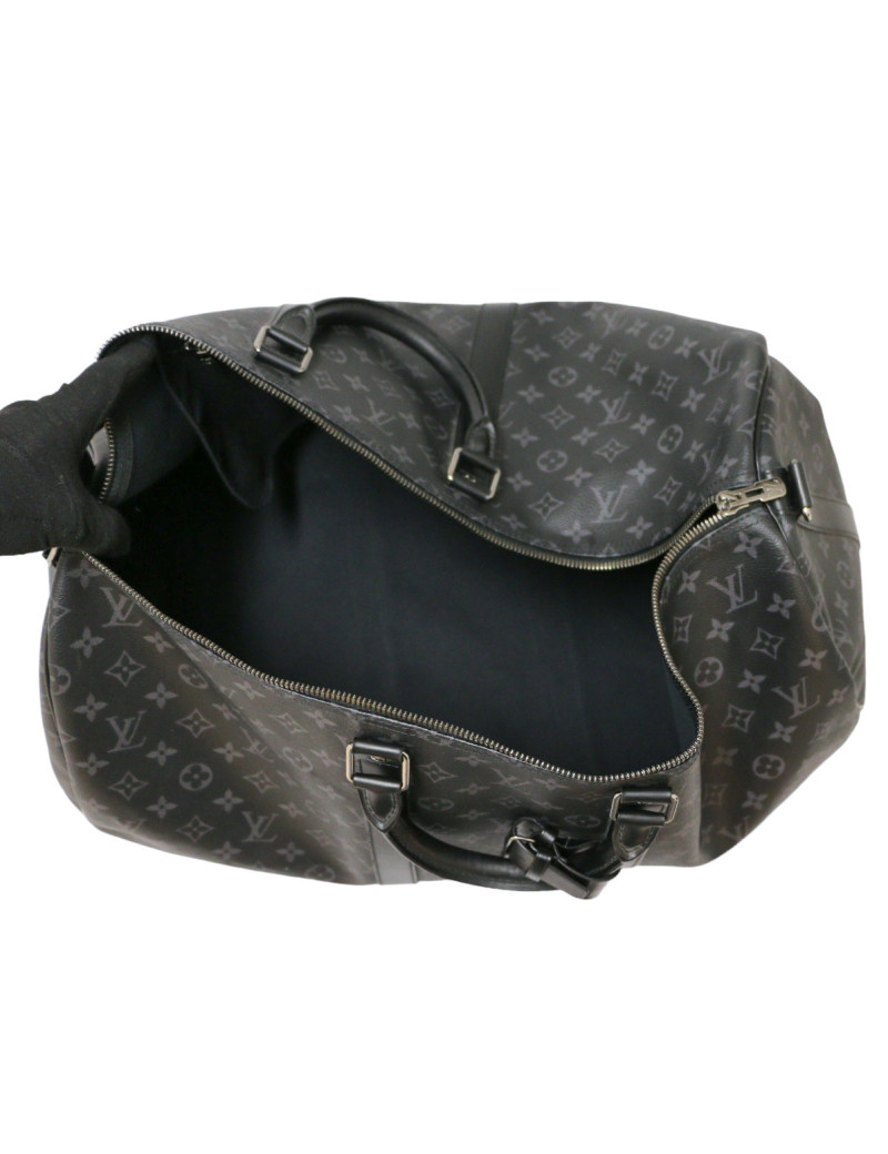 Keepall 65 LOUIS VUITTON toile Moniogram gris