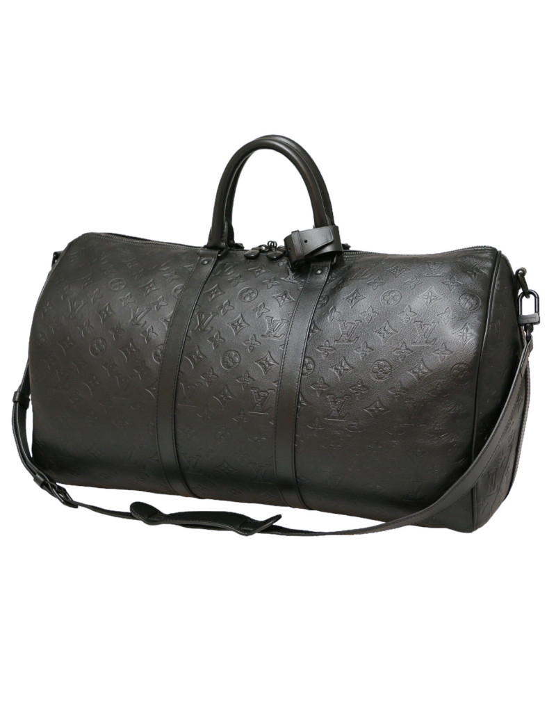 Keepall 50 LOUIS VUITTON cuir Empreinte Monogram