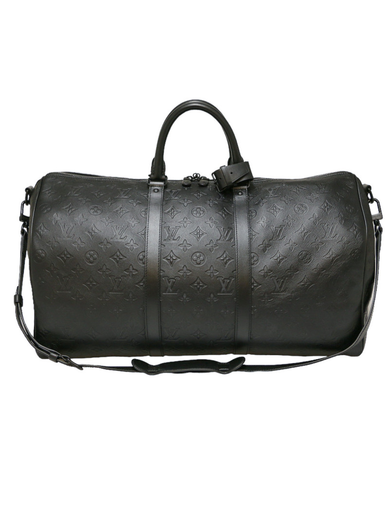 Keepall 50 LOUIS VUITTON cuir Empreinte Monogram