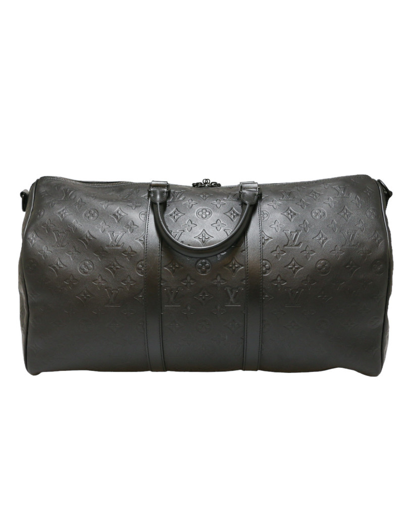 Keepall 50 LOUIS VUITTON cuir Empreinte Monogram