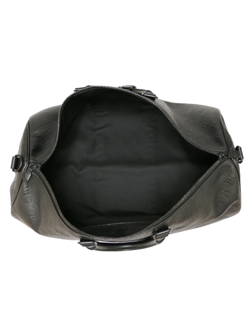 Keepall 50 LOUIS VUITTON cuir Empreinte Monogram