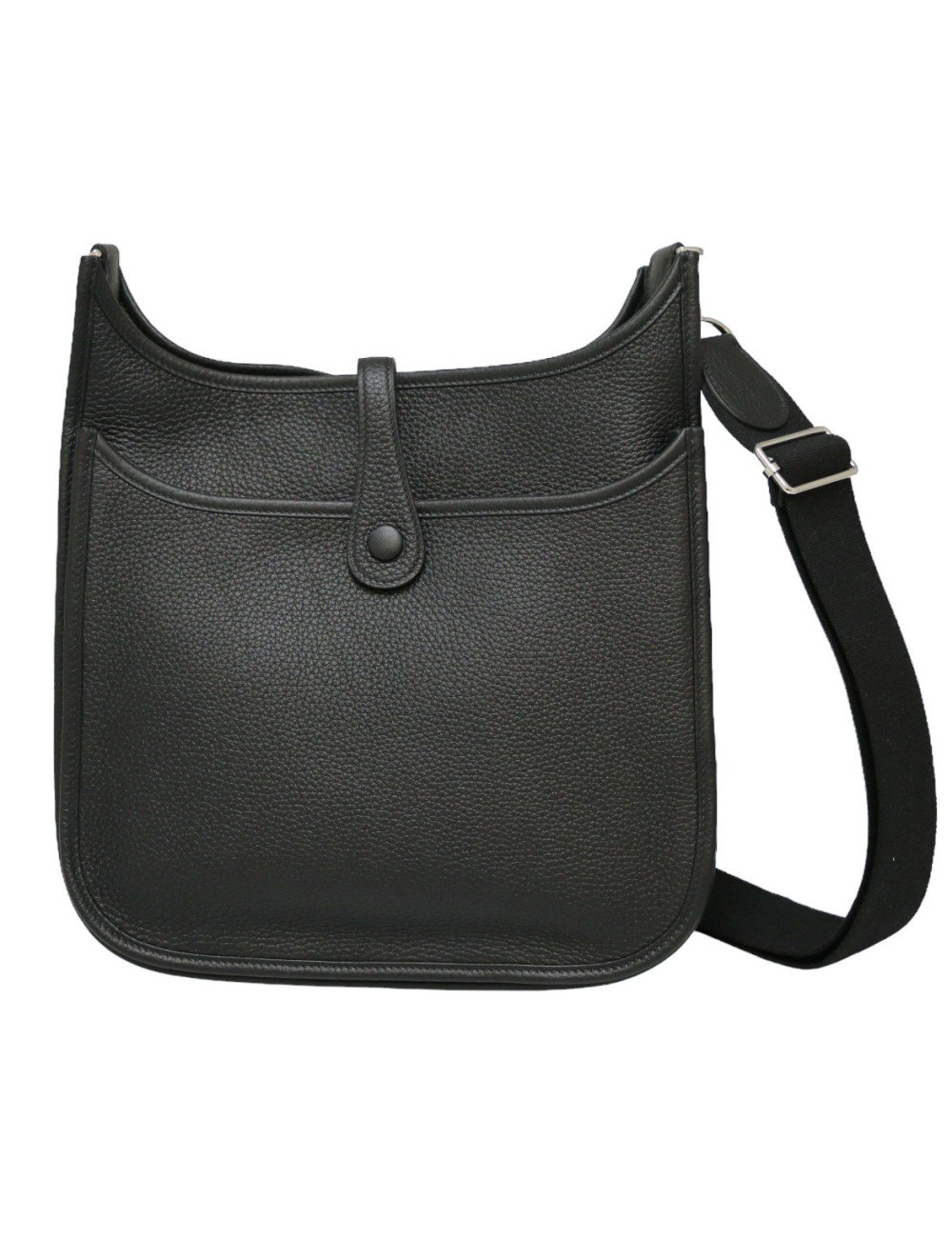HERMES Evelyne bag black Togo leather