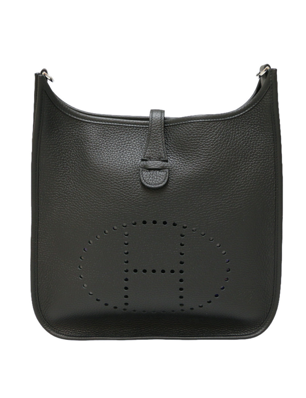 HERMES Evelyne bag black Togo leather