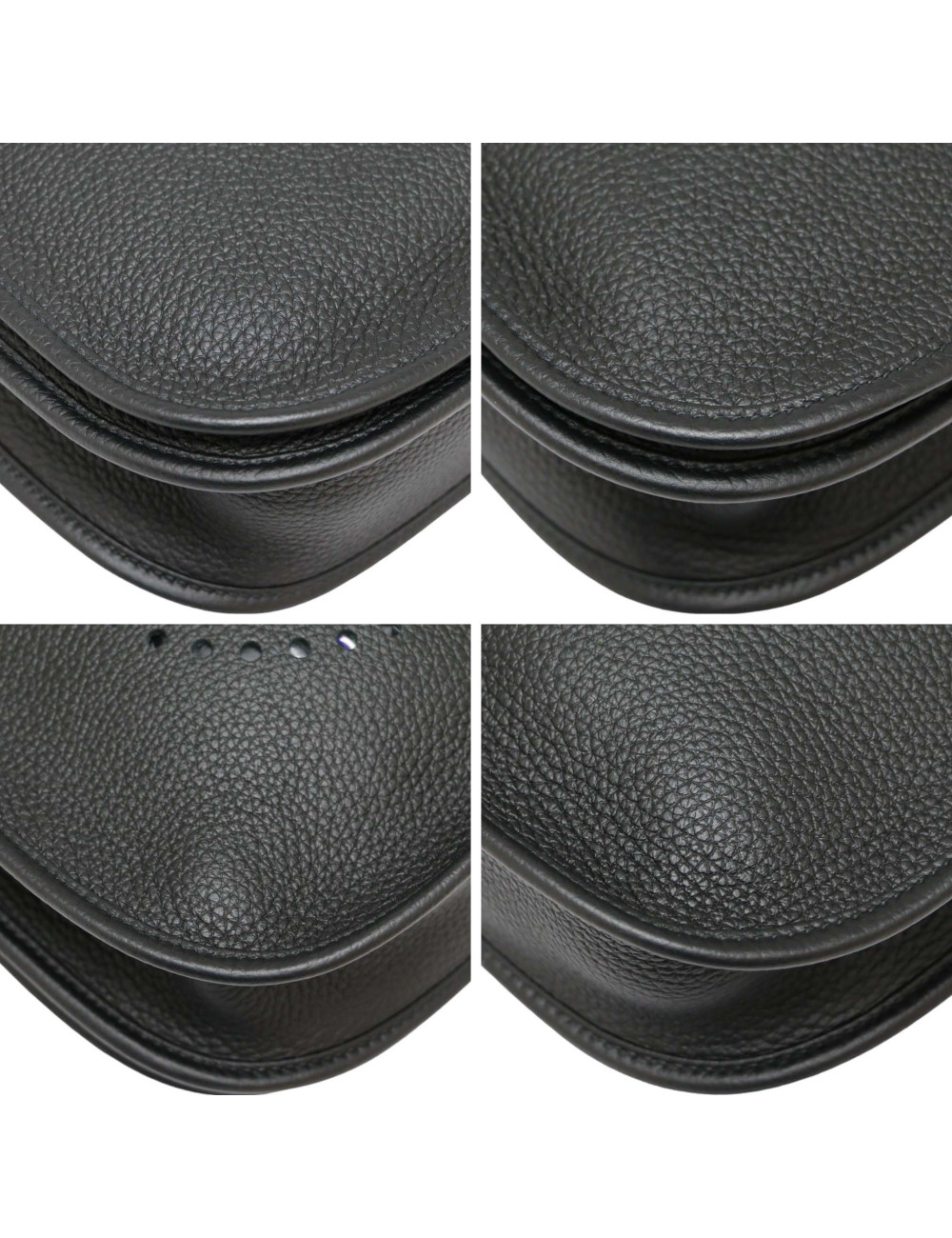 HERMES Evelyne bag black Togo leather