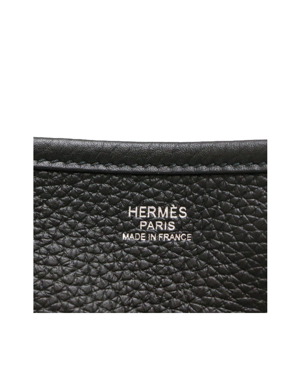 HERMES Evelyne bag black Togo leather