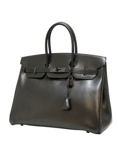 Birkin 35 HERMES So Black box noir