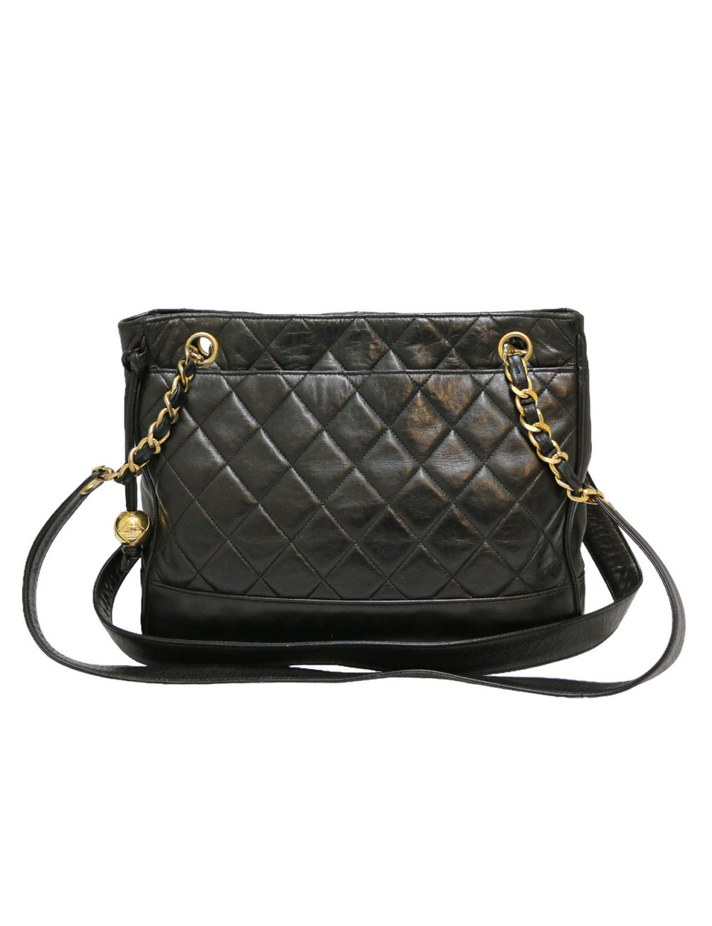 Sac CHANEL Vintage cuir noir