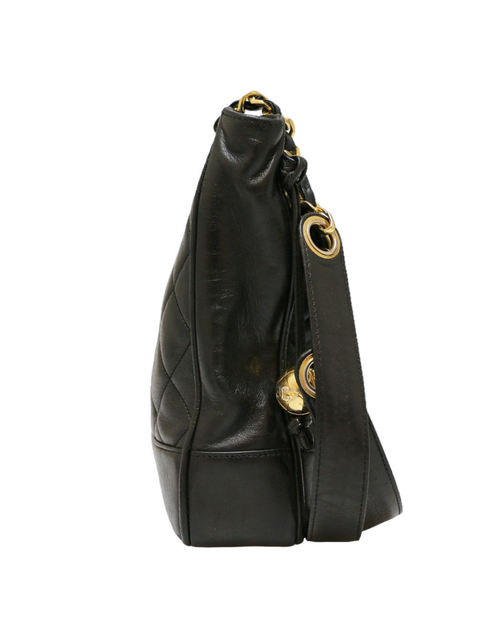 Sac CHANEL Vintage cuir noir