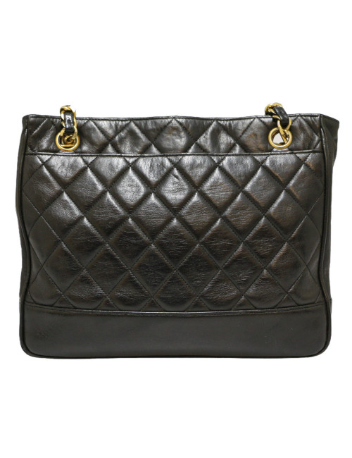 Sac CHANEL Vintage cuir noir