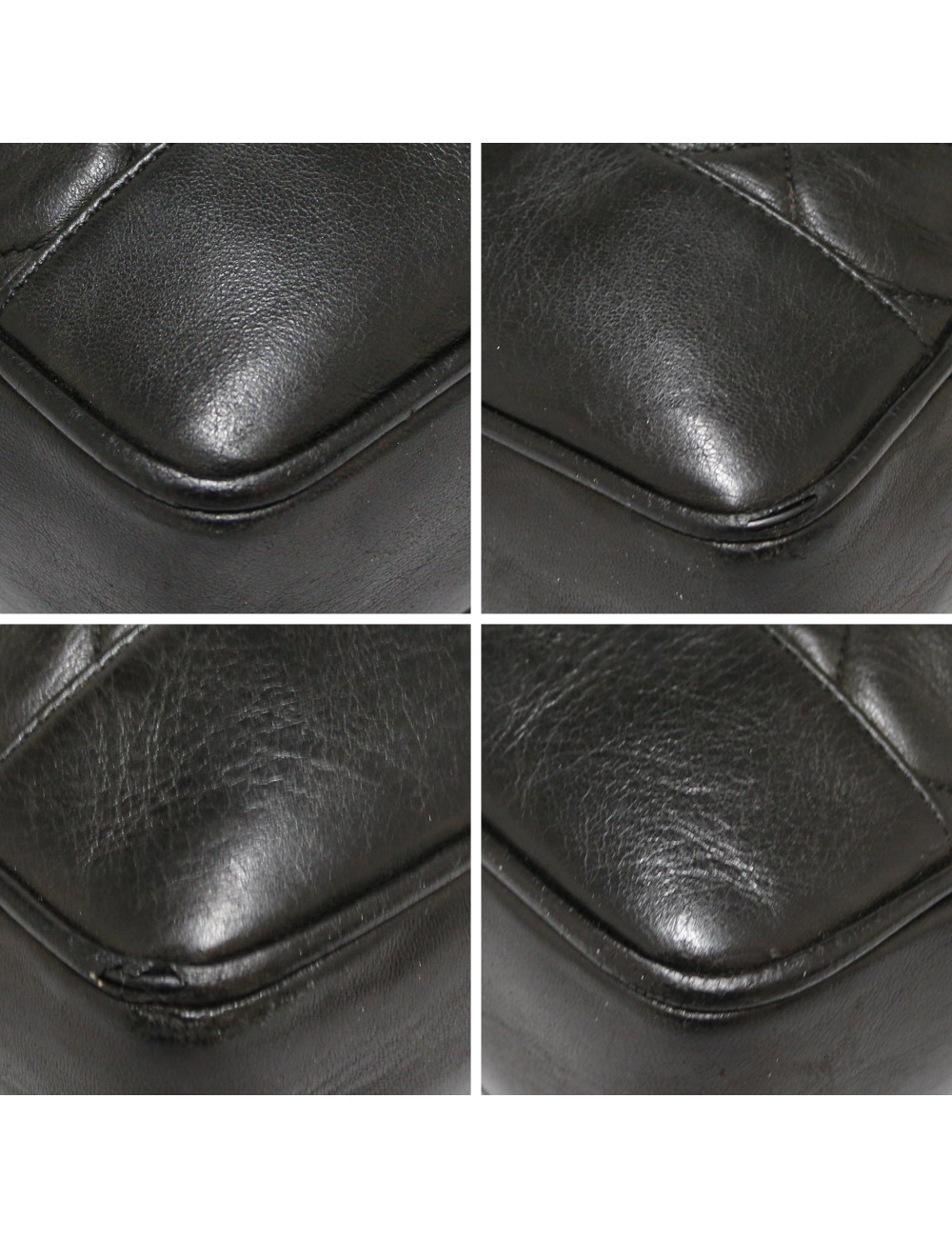 Sac CHANEL Vintage cuir noir