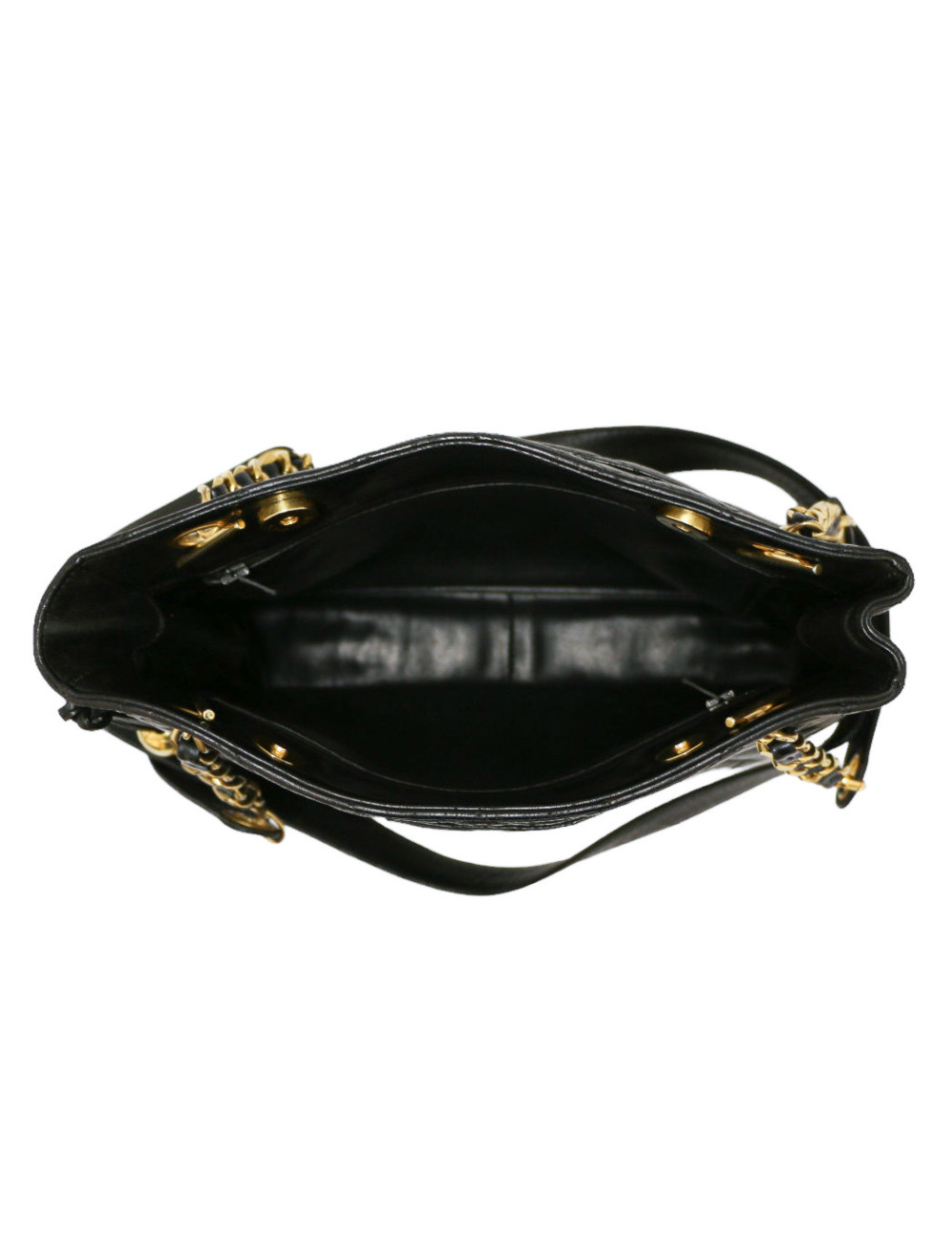 Sac CHANEL Vintage cuir noir