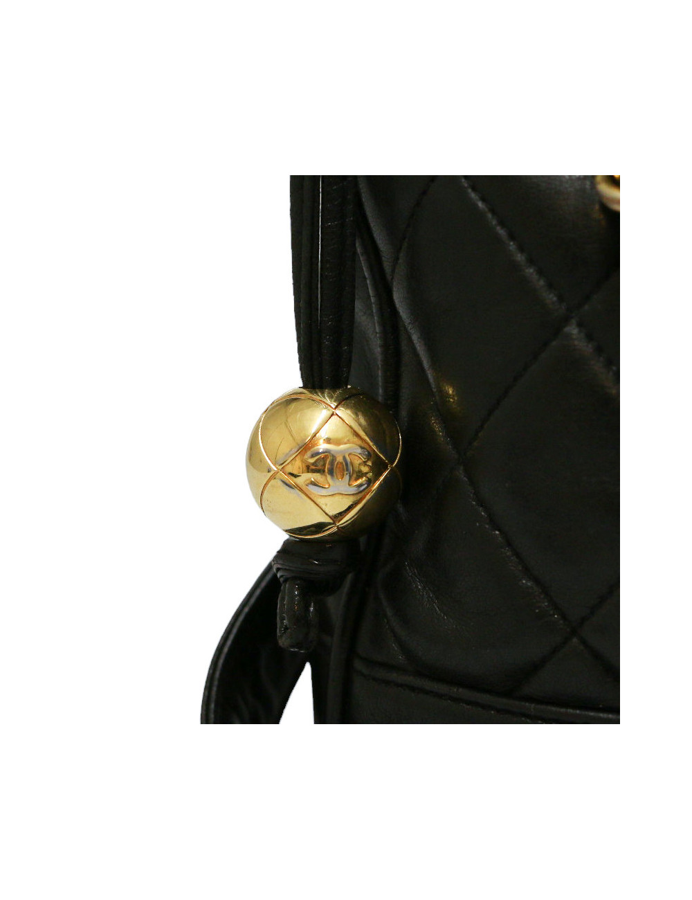 Sac CHANEL Vintage cuir noir