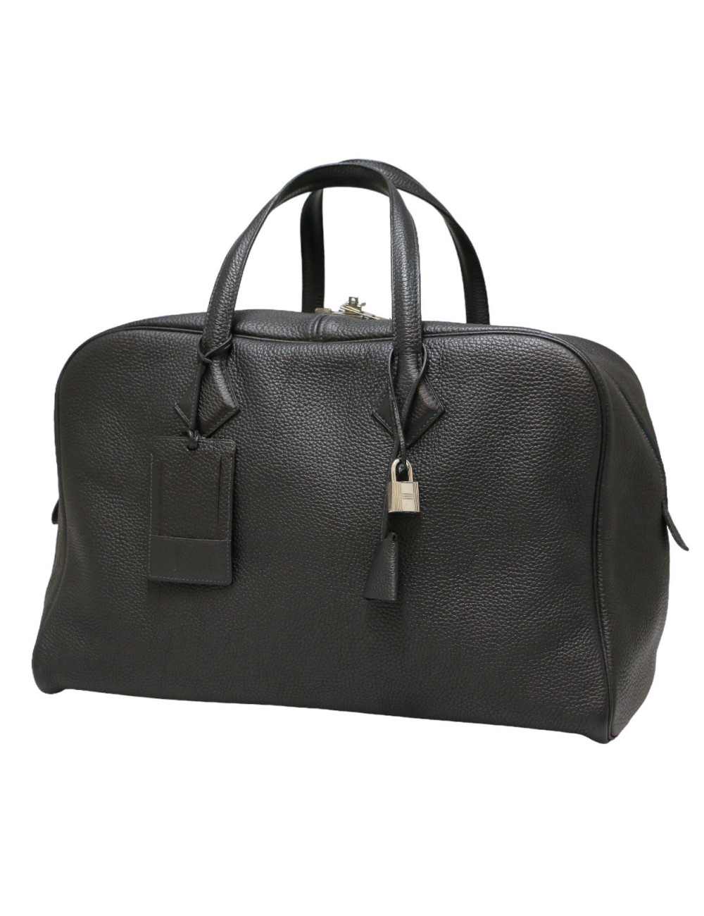 Sac Victoria HERMES de voyage Taurillon noir