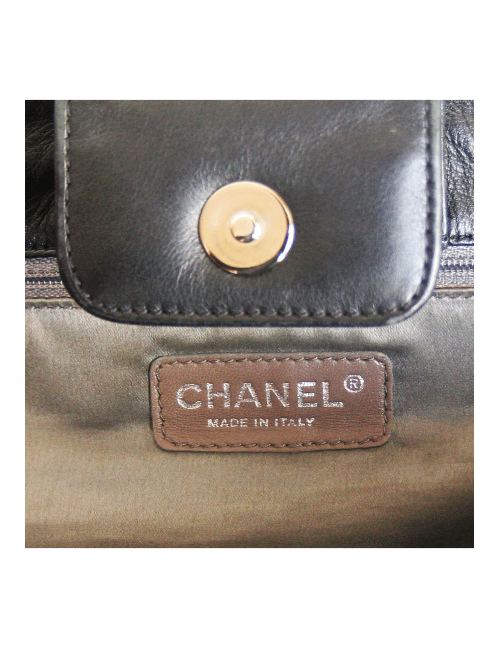 sacHANEL cuir lisse et vernis