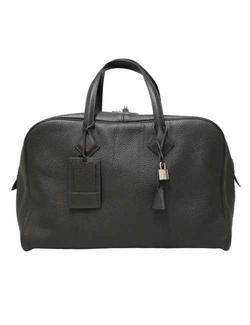 Sac Victoria Hills HERMES de voyage Taurillon noir