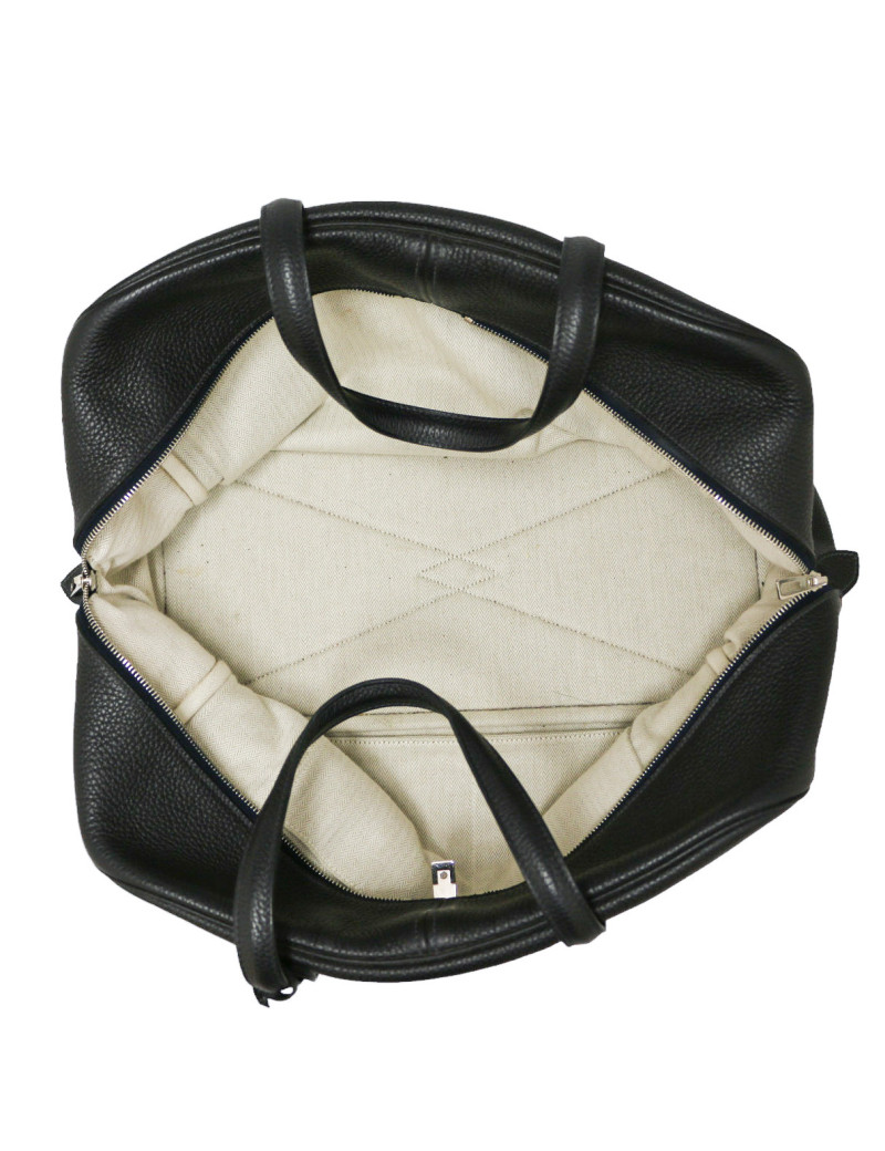Sac Victoria Hills HERMES de voyage Taurillon noir