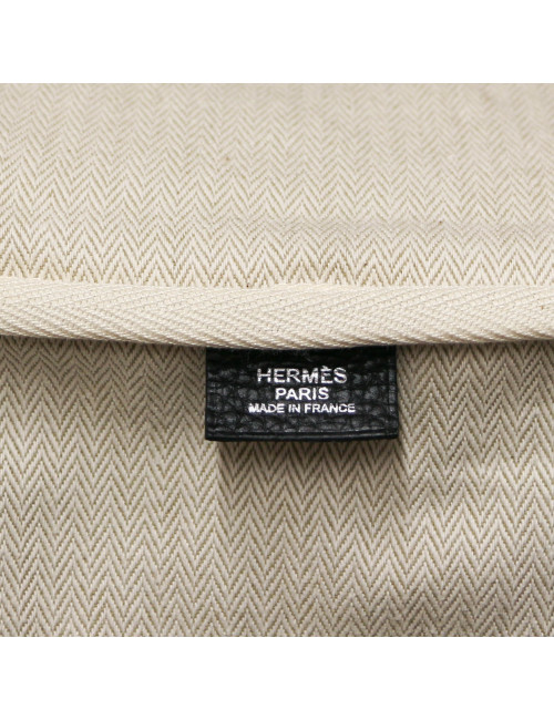 Sac Victoria Hills HERMES de voyage Taurillon noir