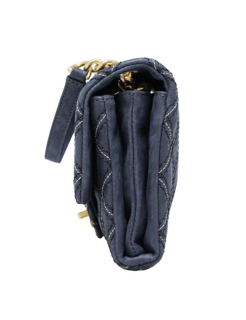 CHANEL wild stitch blue bag