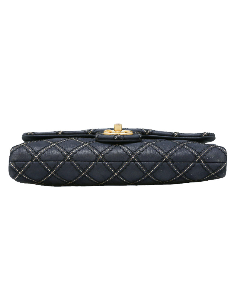 CHANEL wild stitch blue bag