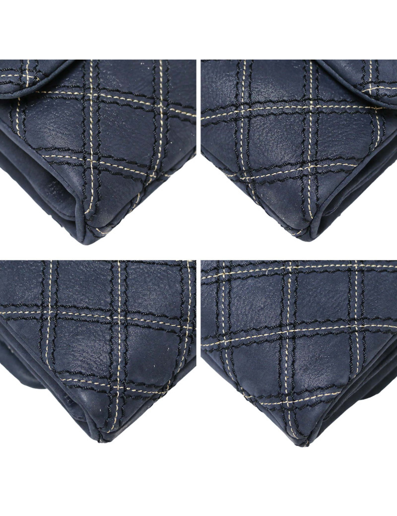 CHANEL wild stitch blue bag