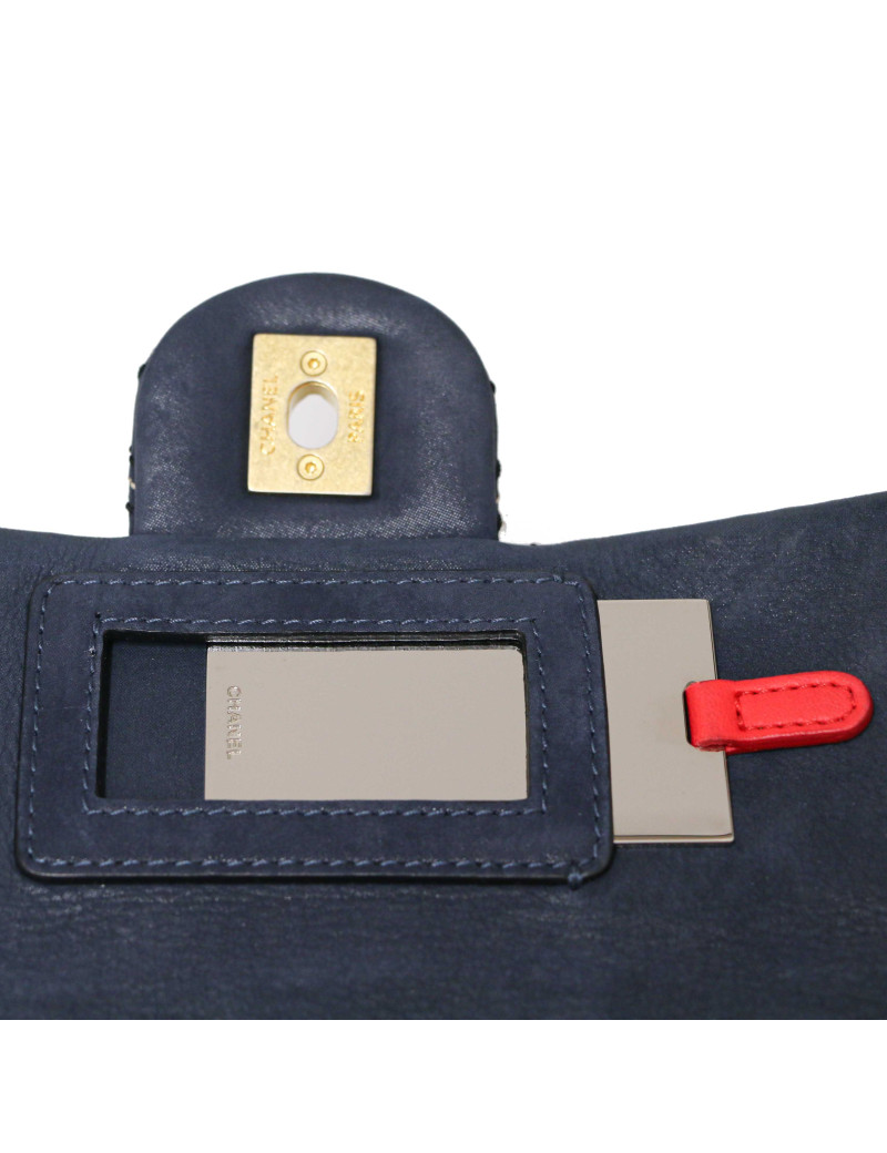 CHANEL wild stitch blue bag