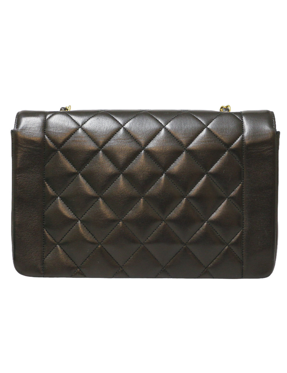 Sac Diana CHANEL cuir noir