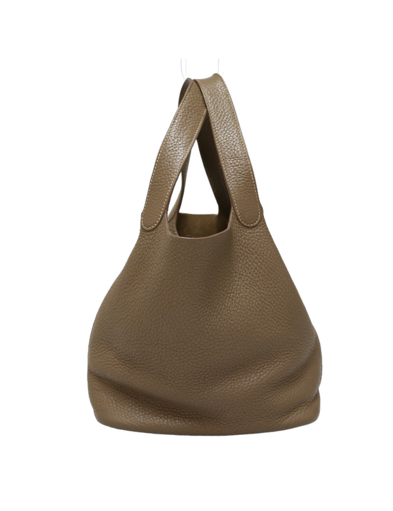 Sac HERMES Picotin 22 étoupe