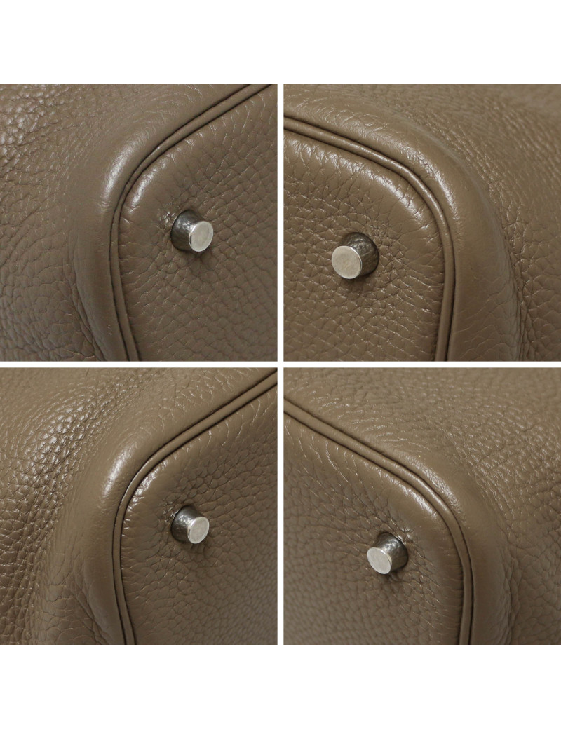 Sac HERMES Picotin 22 étoupe