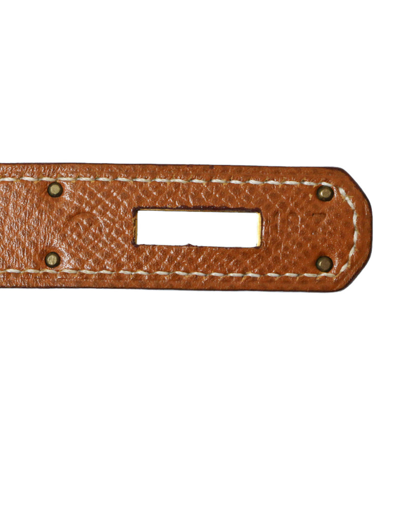 Kelly 32 HERMES toile et cuir Vintage