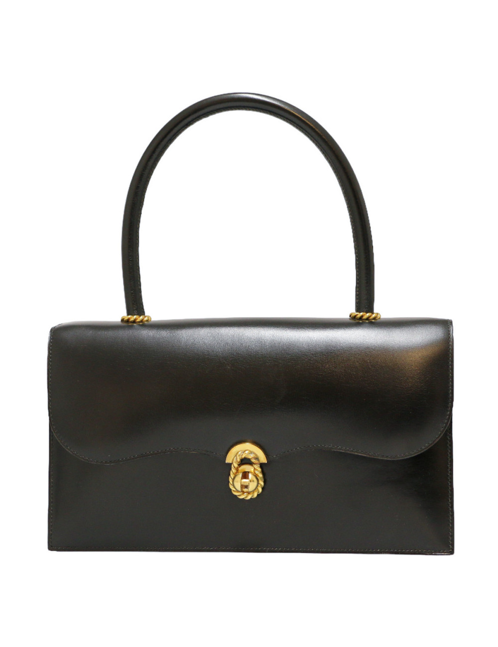HERMES Vintage Escale bag in black Box calfskin