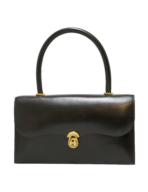 HERMES Vintage Escale bag in black Box calfskin