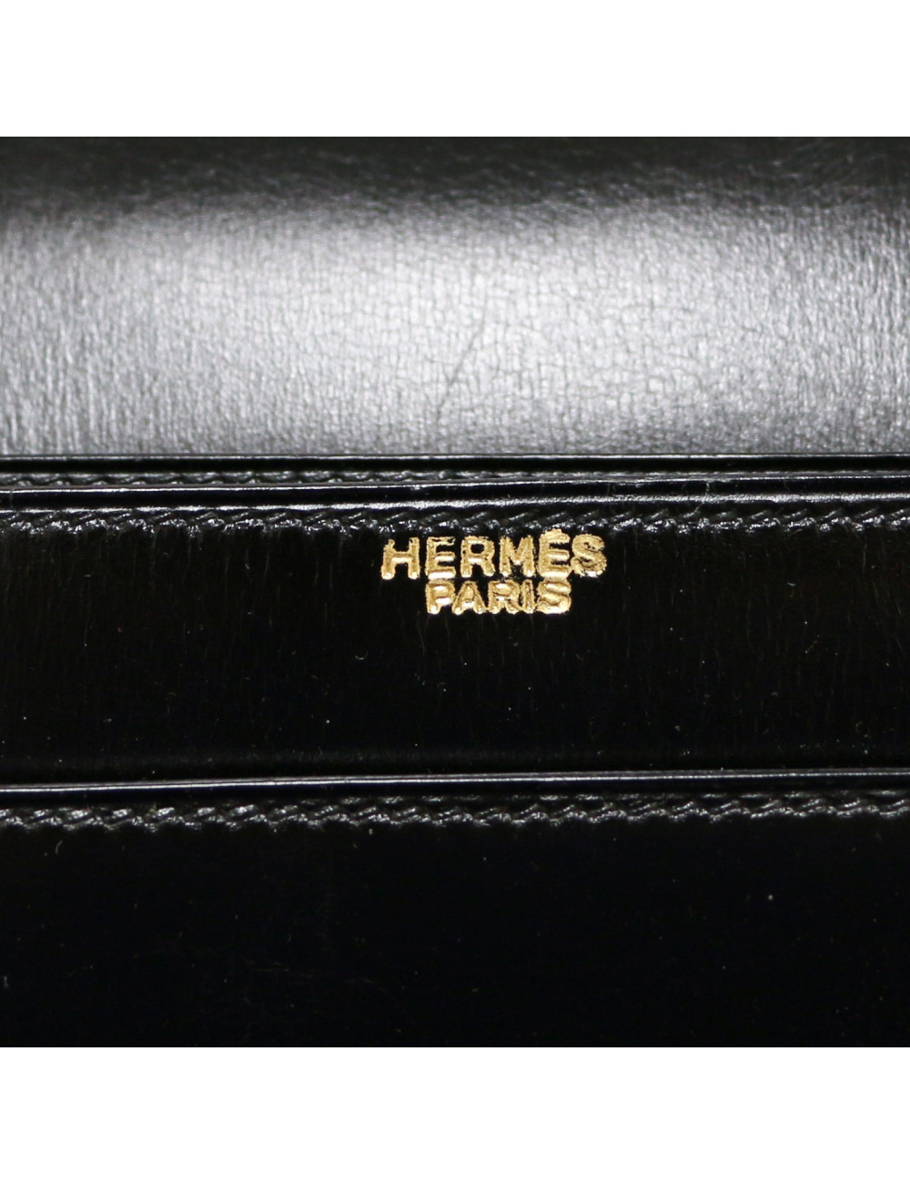 HERMES Vintage Escale bag in black Box calfskin