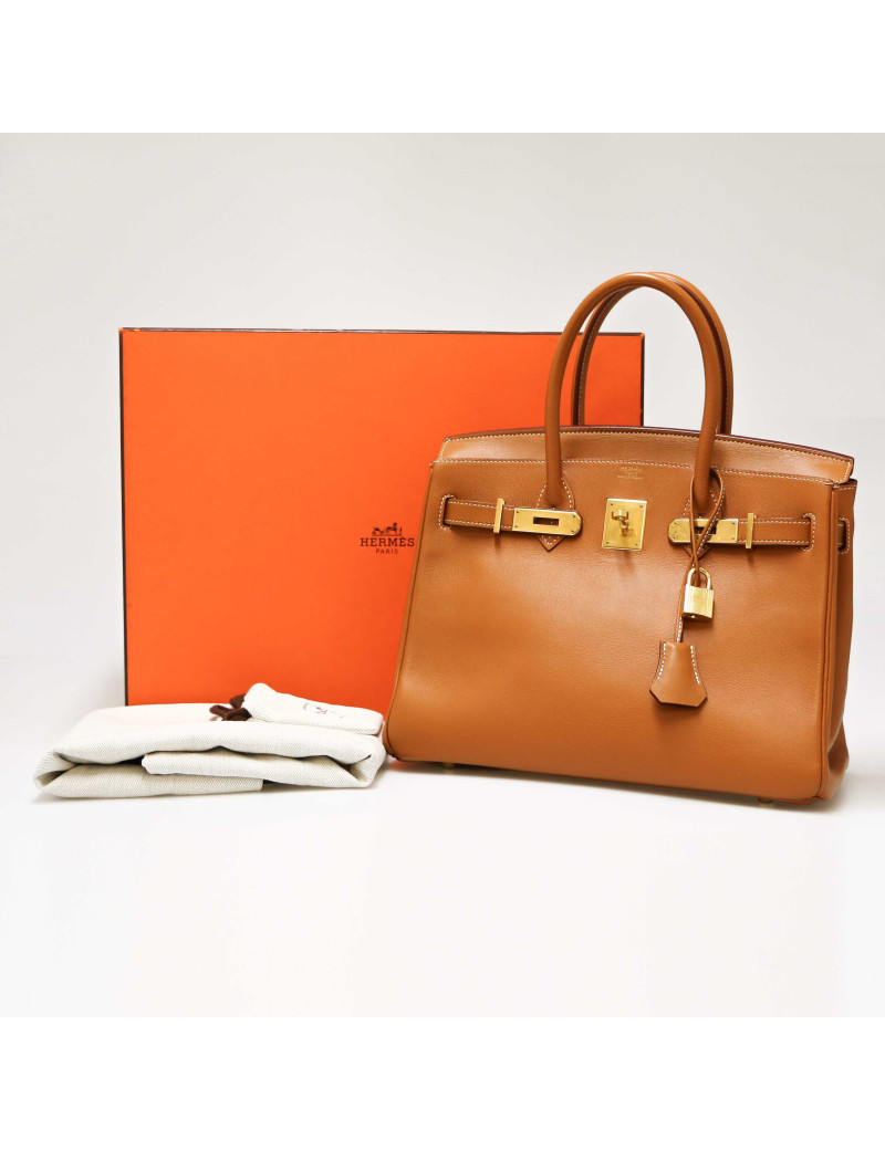 HERMES Birkin bag 30 Barénia leather