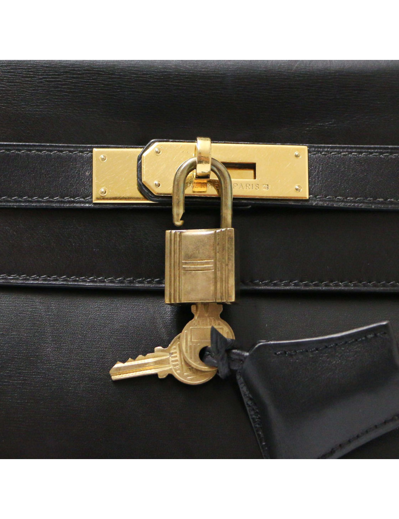 Kelly 32 HERMES box noir