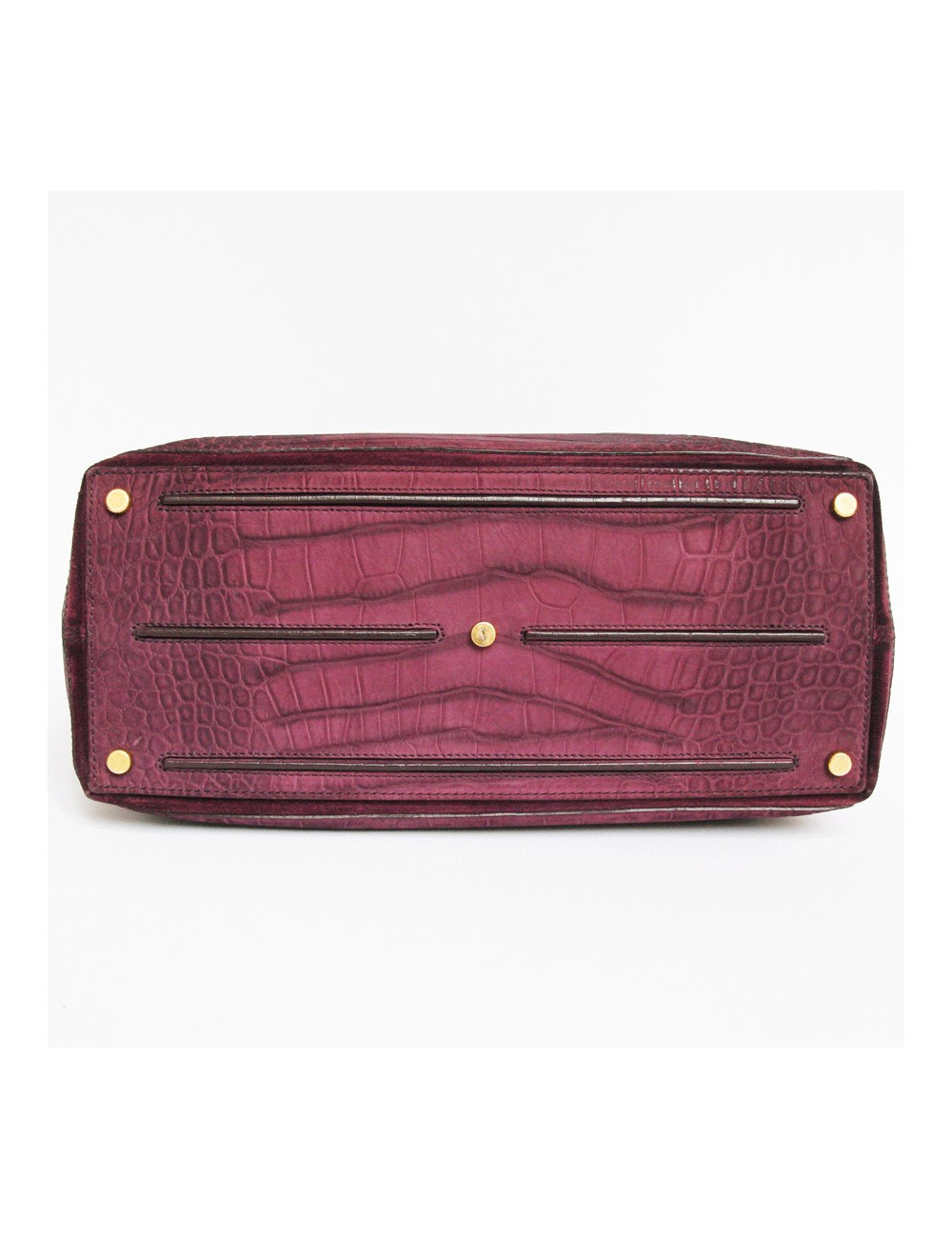 Sac Muse two YSL cuir façon croco