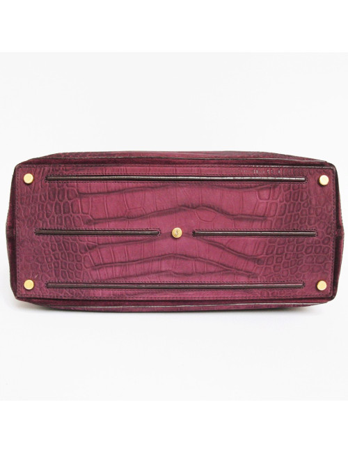 Sac Muse two YSL cuir façon croco